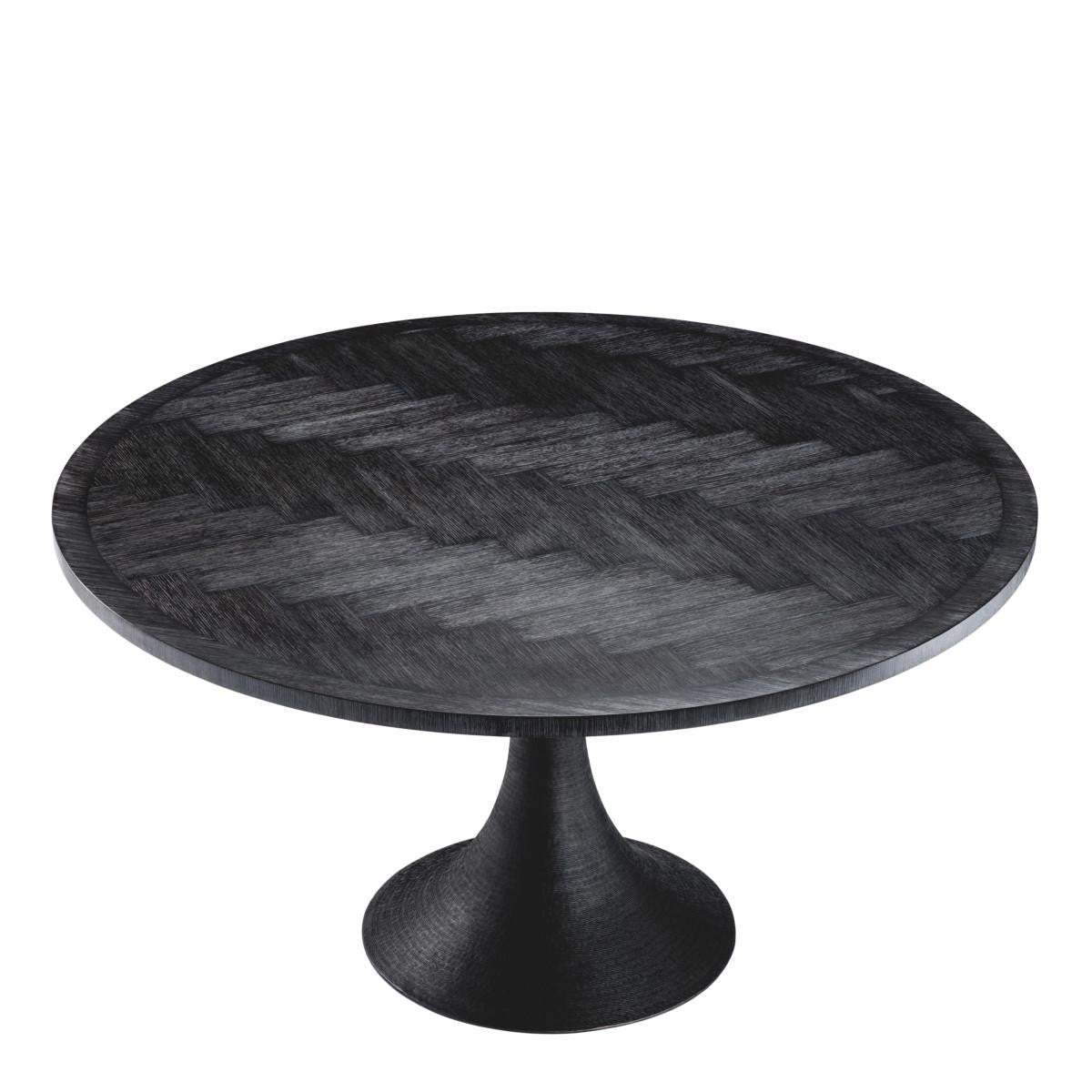 Eichholtz Melchior Round Dining Table - Black