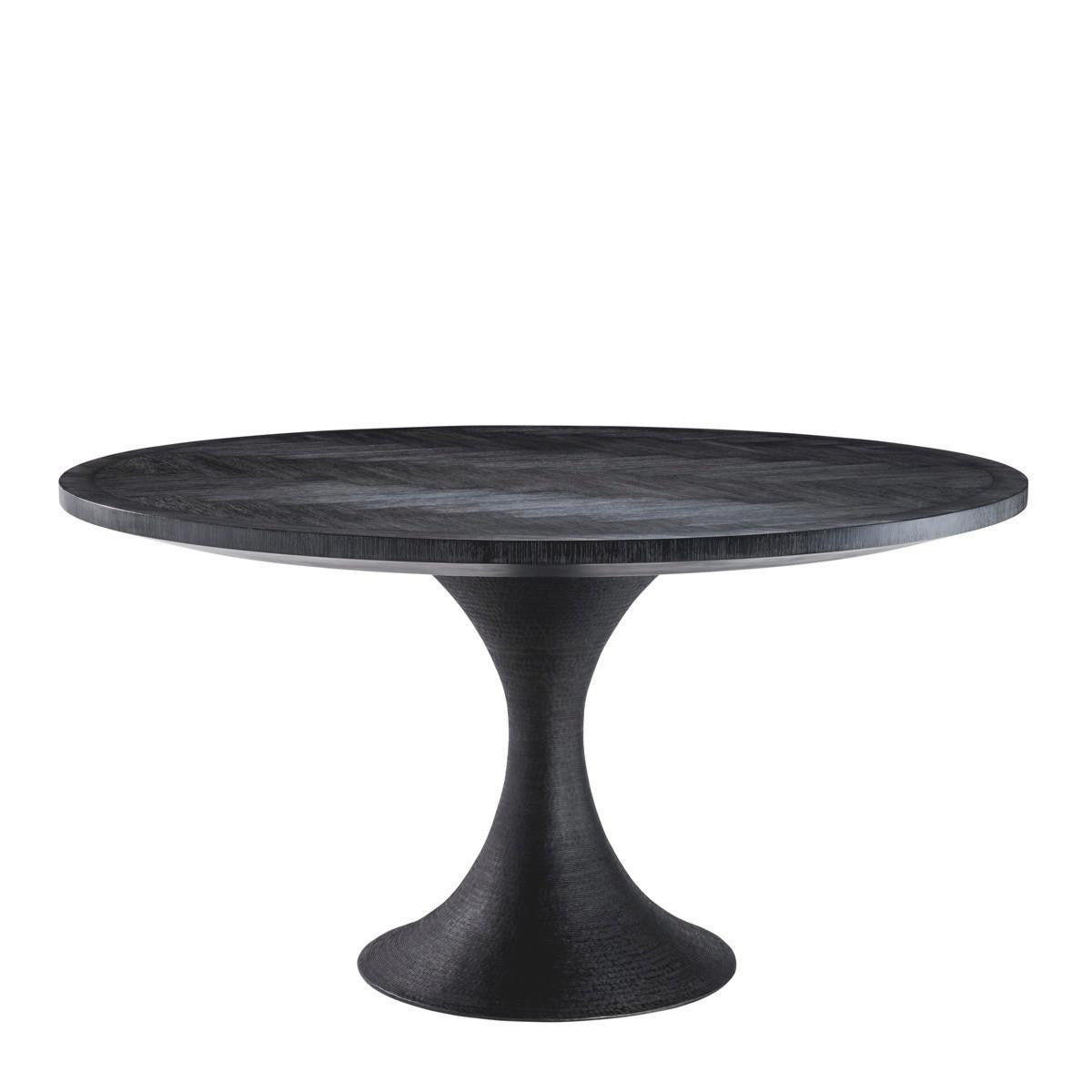 Eichholtz Melchior Round Dining Table - Black