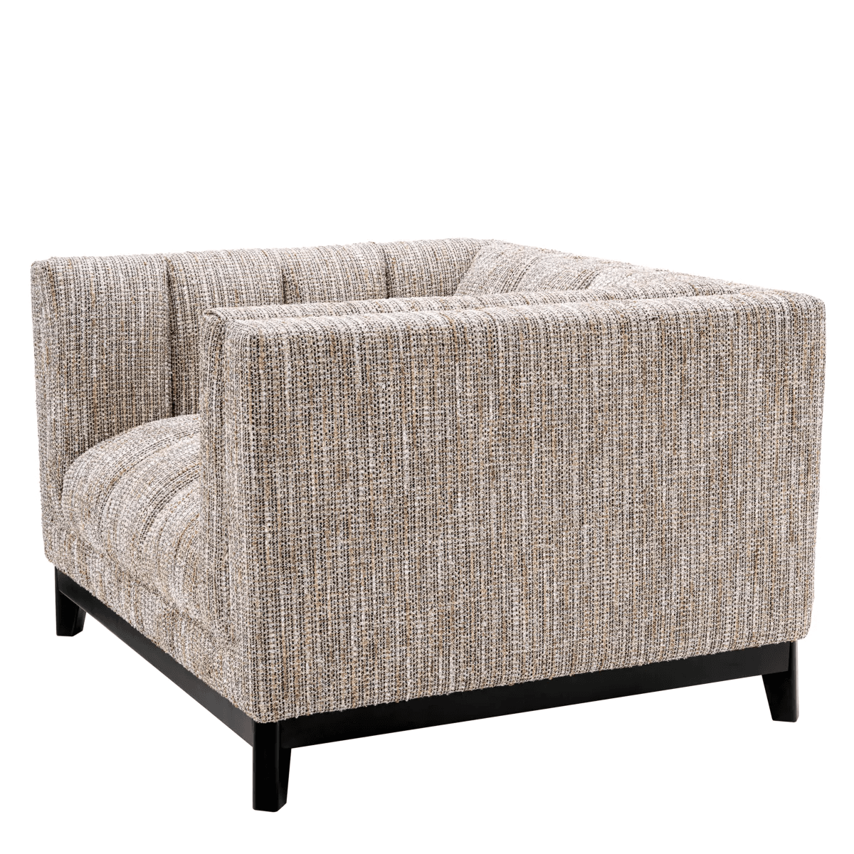 Eichholtz Ditmar Armchair, Mademoiselle Beige Fabric, Black Base, 27.95"H (A115576 YV0J03YT4K)
