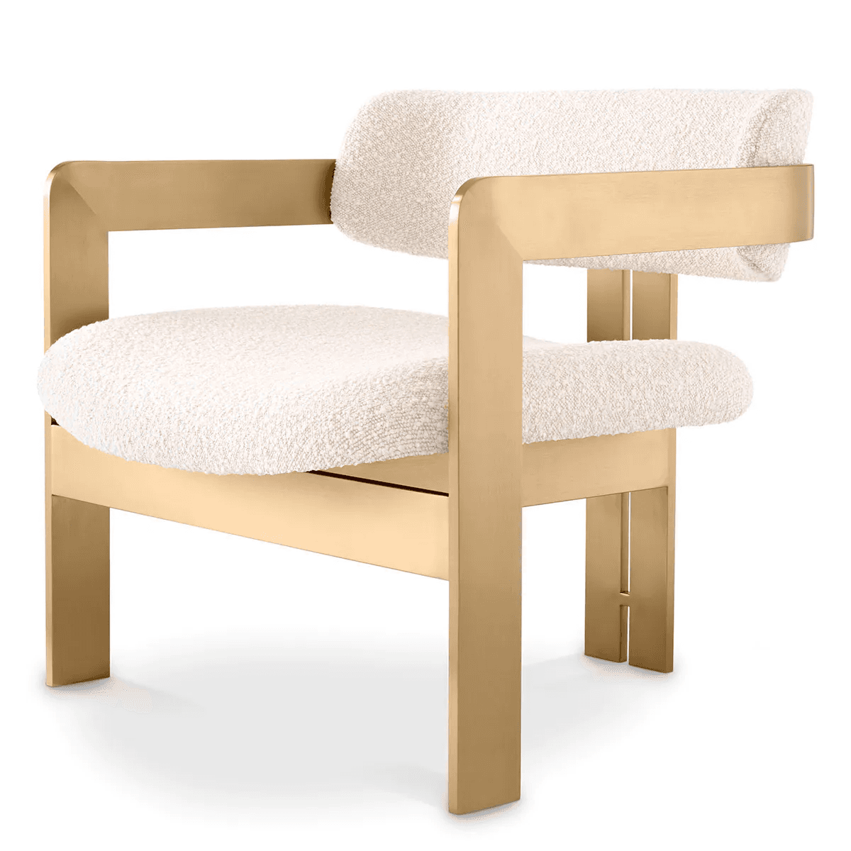 Eichholtz Donato Armchair Cream, Brushed Brass