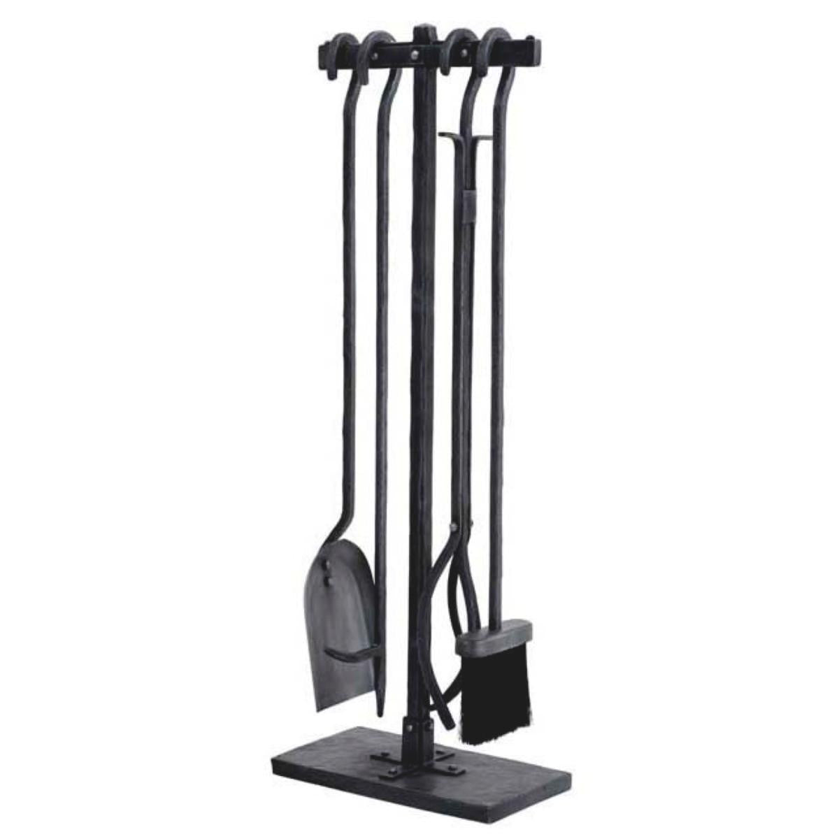 Eichholtz Fireplace Tool Set, Large, Set of 4, Antique Zinc, 6.1"W (106568 YV0J03YXZY)