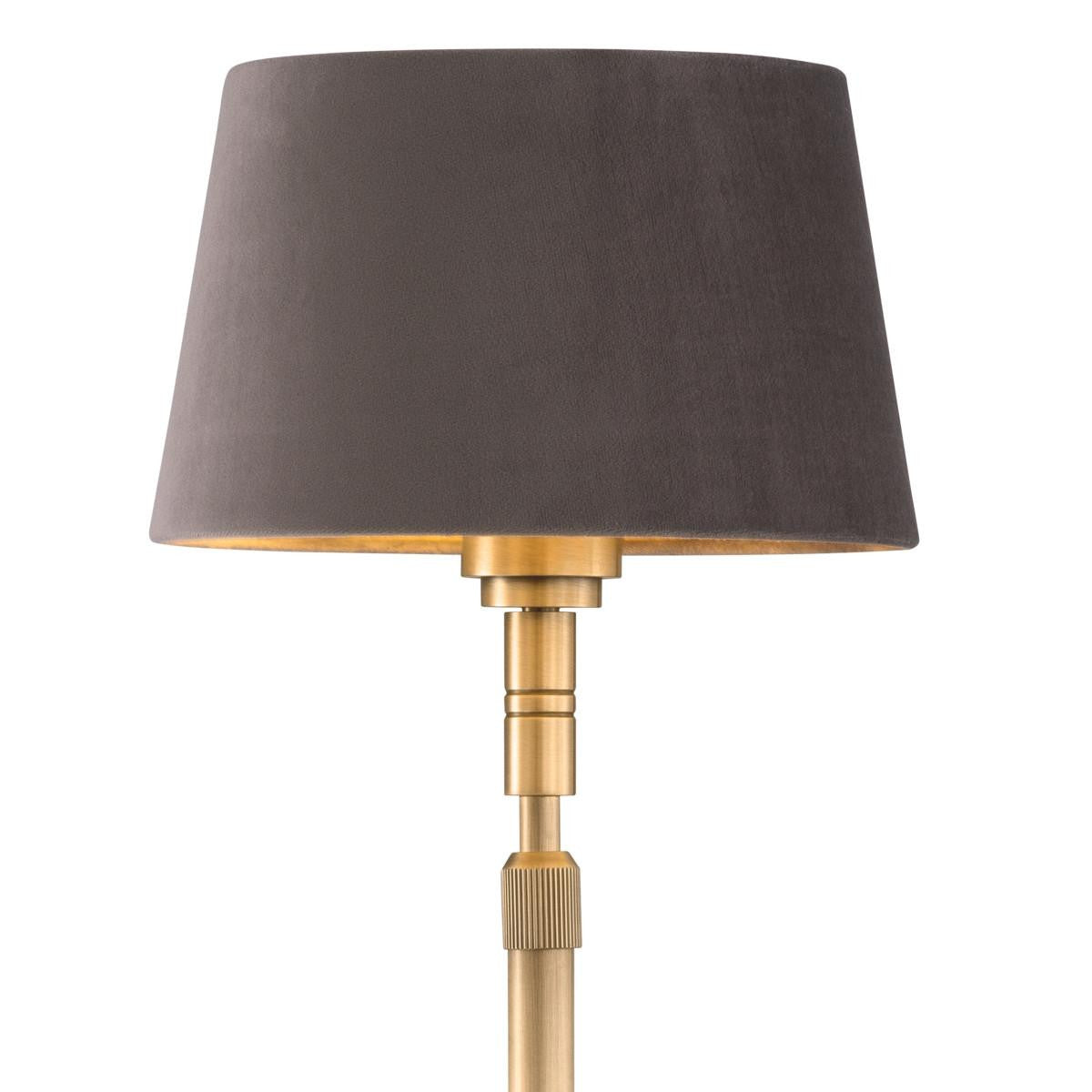 Eichholtz Tryon Floor Lamp - Grey Velvet