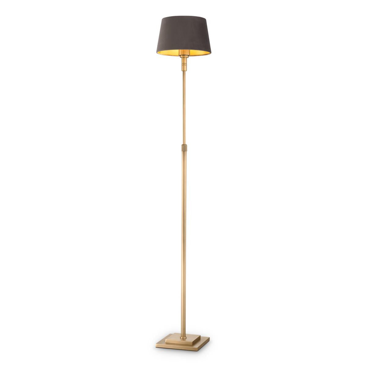 Eichholtz Tryon Floor Lamp - Grey Velvet