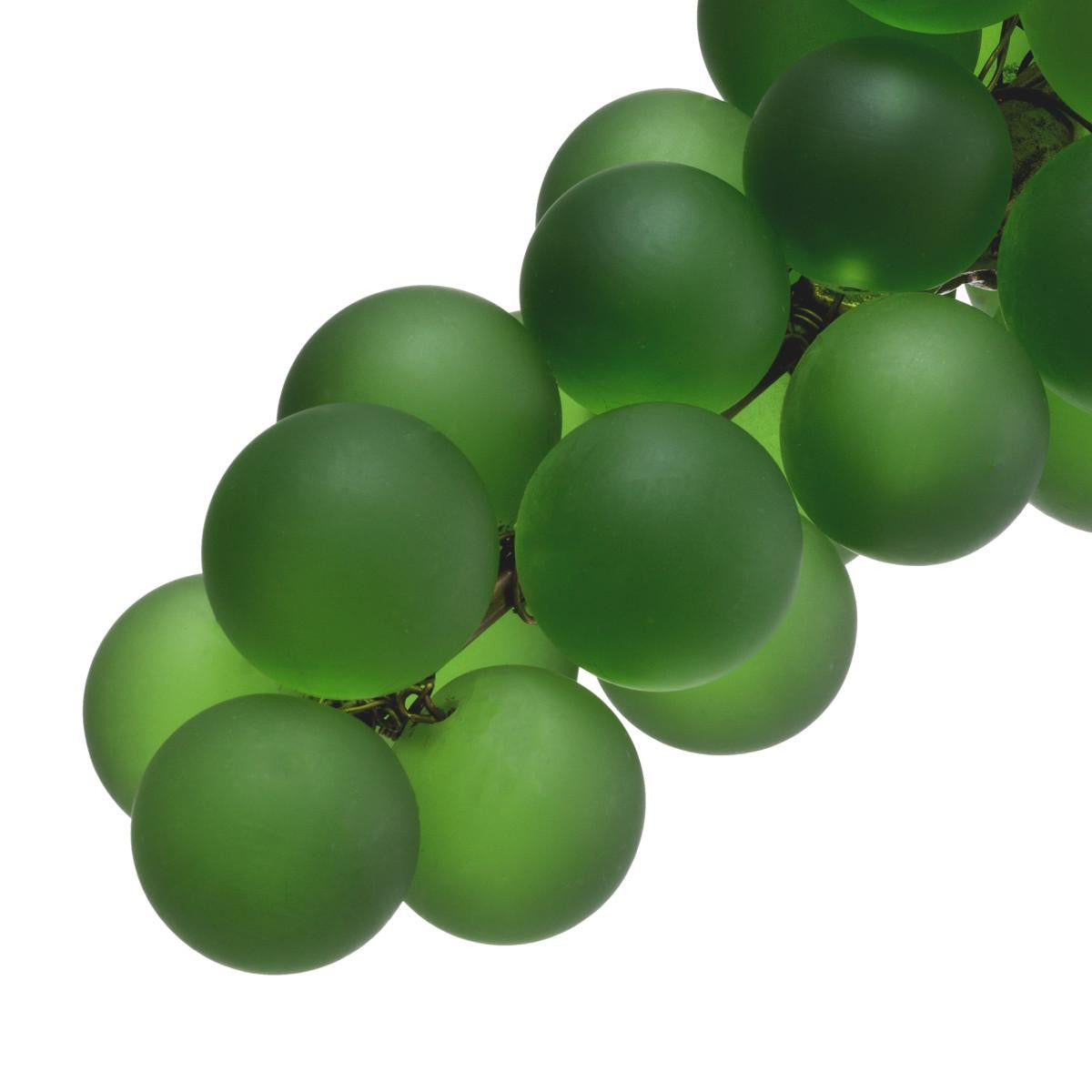 Eichholtz French Grapes Sculpture, Green Glass, Vintage Brass, 19.69"W (113683 YV0J041QUM)