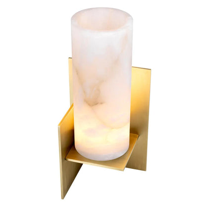 Eichholtz Frisco Table Lamp, 1-Light, Antique Brass, Alabaster, 15.75"H (114989UL ), Eichholtz 114989UL YV0J041WNC