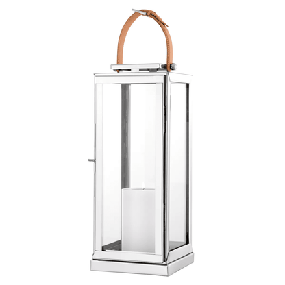 Eichholtz Georgian Hurricane, Large, Nickel, Clear Glass, 7.87"W (106128 YV0J03YY0R)