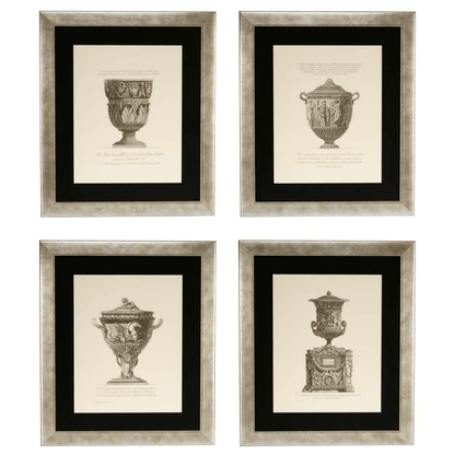 Eichholtz Giovanni Battista Wall Art, Set of 4, Silver Frame, 23.23"W (110131 YV0J041TR8)