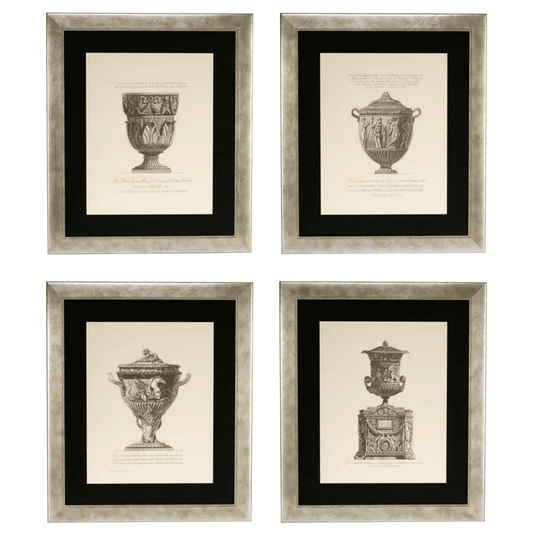Eichholtz Giovanni Battista Wall Art, Set of 4, Silver Frame, 23.23"W (110131 YV0J041TR8)
