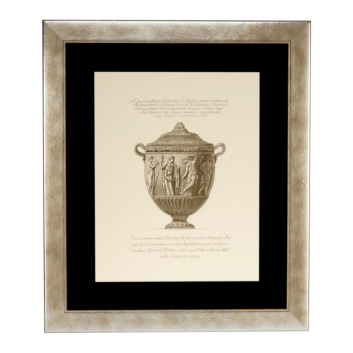 Eichholtz Giovanni Battista Wall Art, Set of 4, Silver Frame, 23.23"W (110131 YV0J041TR8)