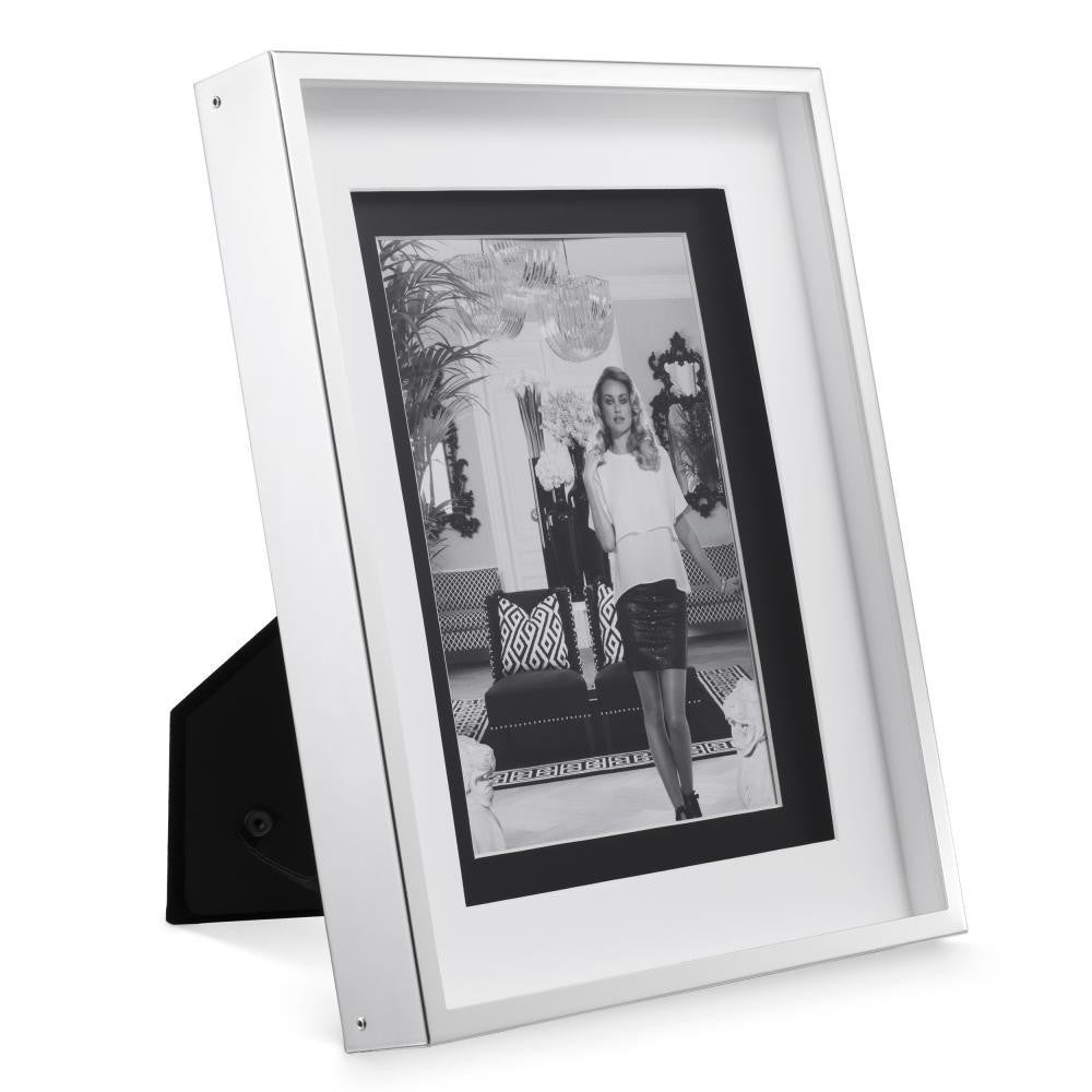 Eichholtz Gramercy Picture Frame, Large, Silver Frame, 8.07"W (106169 YV0J041RTY)