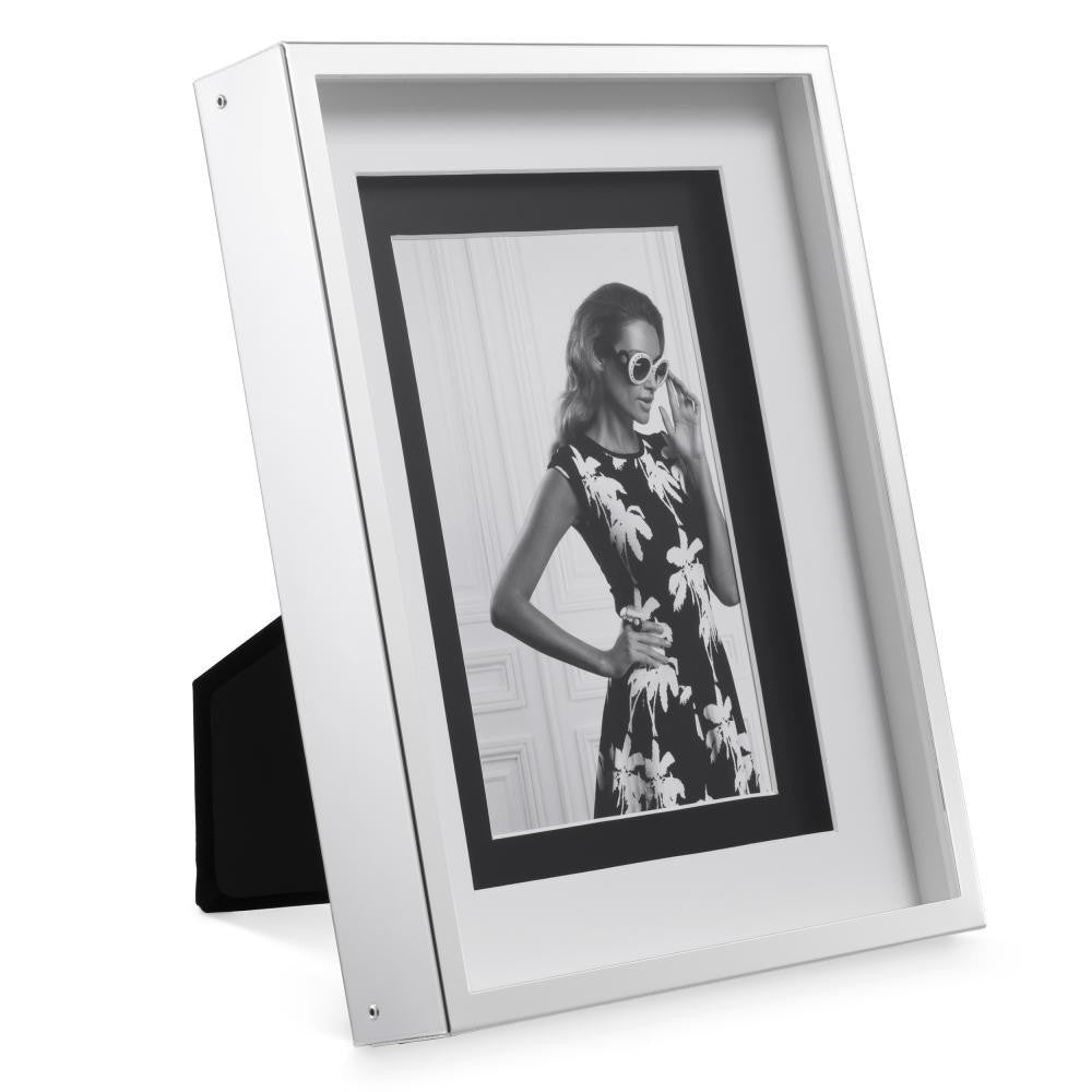 Eichholtz Gramercy Picture Frame, Small, Silver Frame, 6.69"W (106168 YV0J041RTZ)