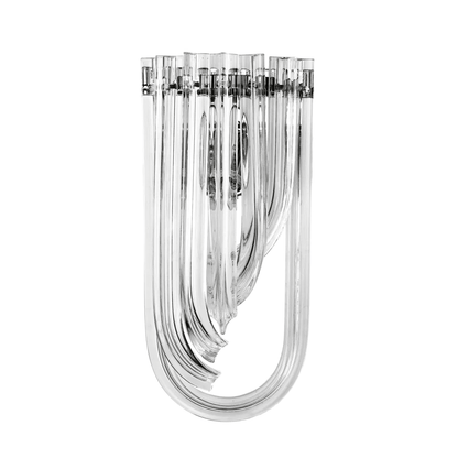Eichholtz Greco Wall Sconce, 1-Light, Nickel, Clear Glass, 7.09"W (109534UL YV0J041YMP)