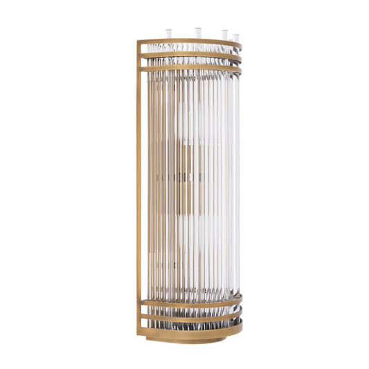 Eichholtz Gulf 2 Light Wall Sconce Bronze, Clear