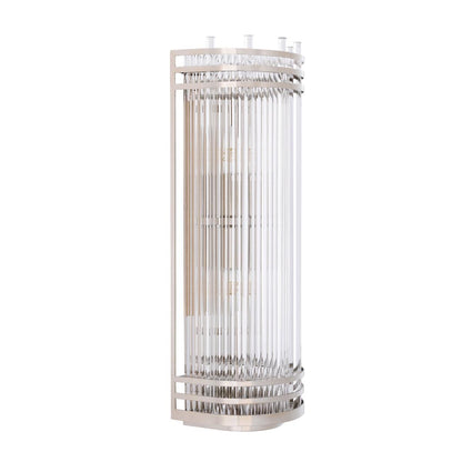 Eichholtz Gulf Wall Sconce, 2-Light, Large, Nickel, Clear Glass, 7.28"W (114801UL YV0J041YMT)
