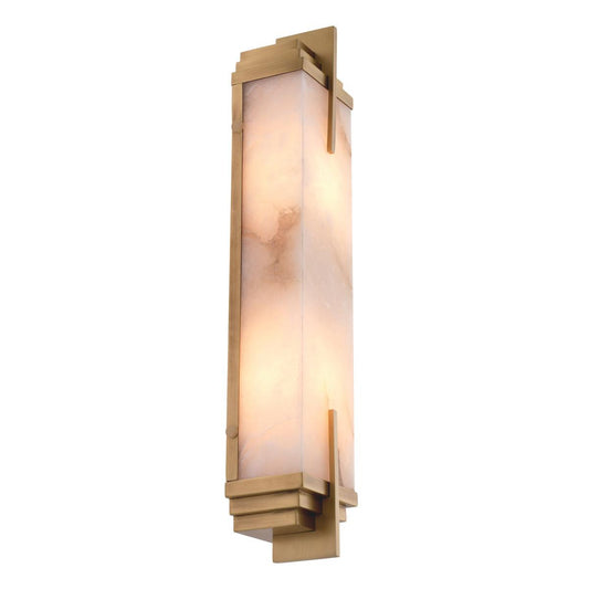 Eichholtz Harman 2 Light Wall Sconce Bronze, Alabaster