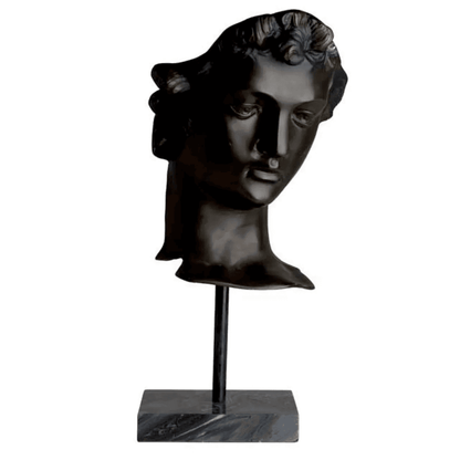 Eichholtz Head of David Sculpture, Antique Bronze, Black Base, 14.57"W (105797 YV0J03YY0E)