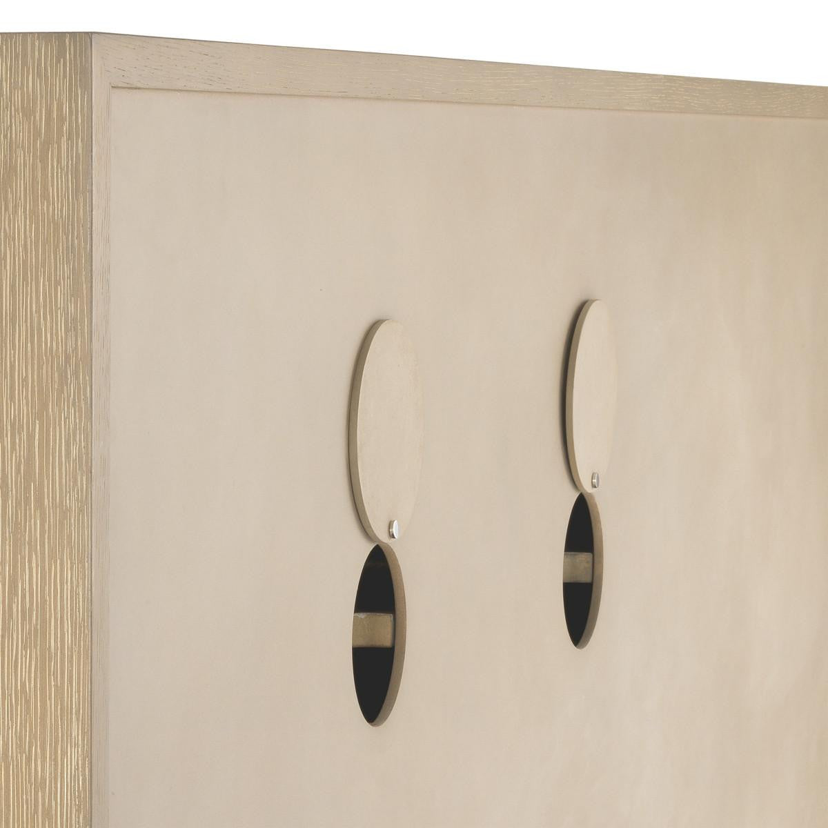 Eichholtz Highland Dresser, Washed Oak, Brushed Brass, 71.26"W (111458 YV0J03YXZD)