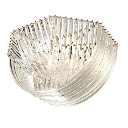 Eichholtz Hyeres Flush Mount, 4-Light, Clear Acrylic, Nickel, 35.43"W (111840UL YV0J03YT3G)