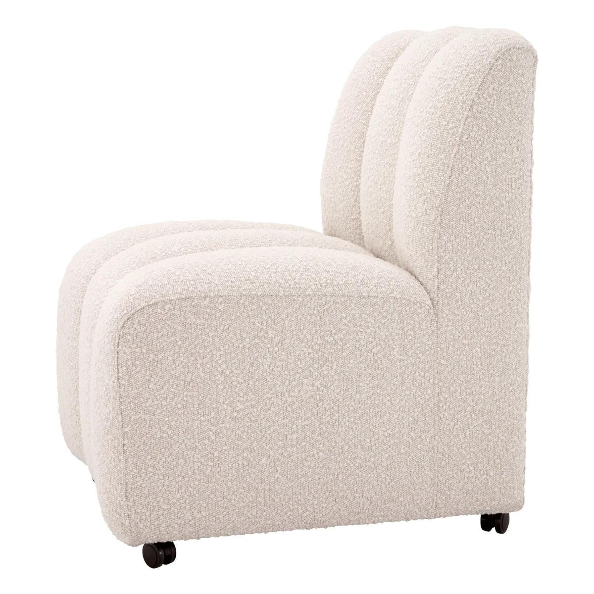 Eichholtz Kelly Dining Chair, Boucle Cream Fabric, 33.07"H (A115428 YV0J03YXY8)