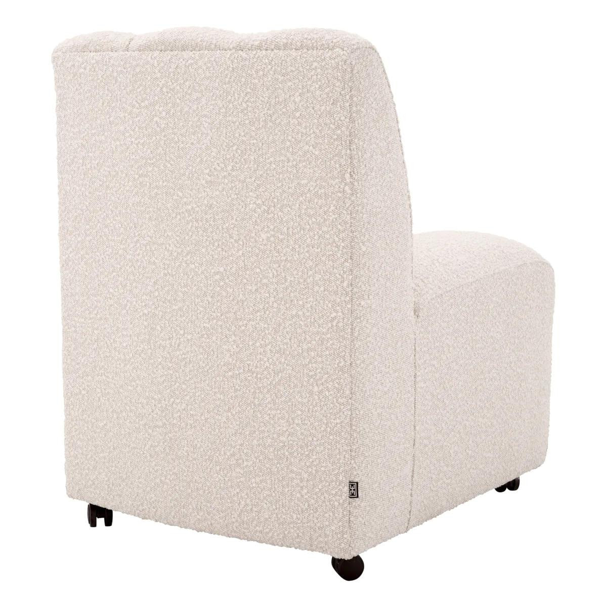 Eichholtz Kelly Dining Chair, Boucle Cream Fabric, 33.07"H (A115428 YV0J03YXY8)
