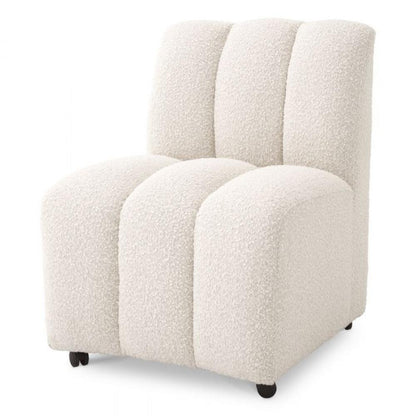 Eichholtz Kelly Dining Chair, Boucle Cream Fabric, 33.07"H (A115428 YV0J03YXY8)