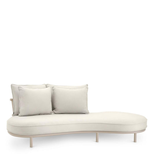 Eichholtz Laguno Outdoor Sofa, Left Side Direction, Lewis Off-White Fabric, Sand, 86.61"W (116075 YV0J041RT2)