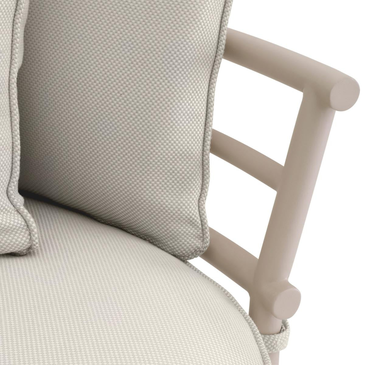 Eichholtz Laguno Outdoor Sofa, Right Side Direction, Lewis Off-White Fabric, Sand, 86.61"W (116076 YV0J041RT3)