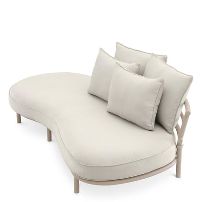 Eichholtz Laguno Outdoor Sofa, Right Side Direction, Lewis Off-White Fabric, Sand, 86.61"W (116076 YV0J041RT3)