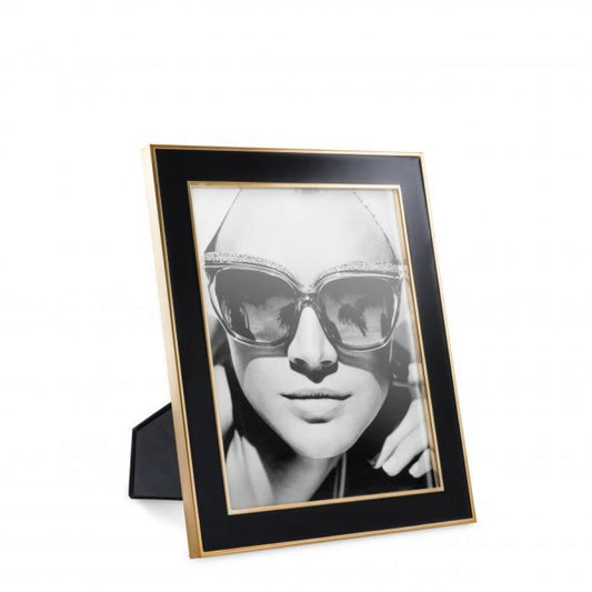 Eichholtz Lantana Picture Frame, Large, Set of 6, Black, Rose Gold, 9.84"W (110721 YV0J041RU6)