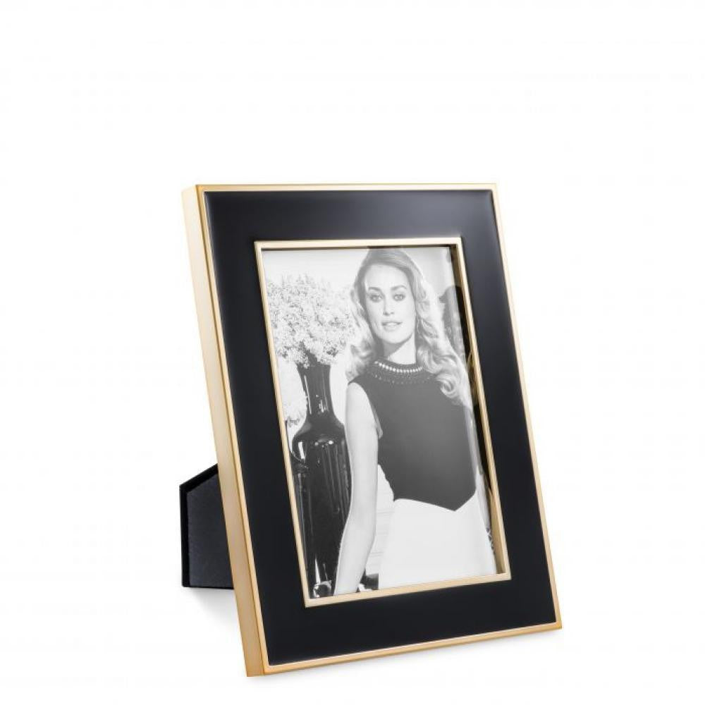 Eichholtz Lantana Picture Frame, Medium, Set of 6, Black, Rose Gold, 6.89"W (110720 YV0J041RU7)