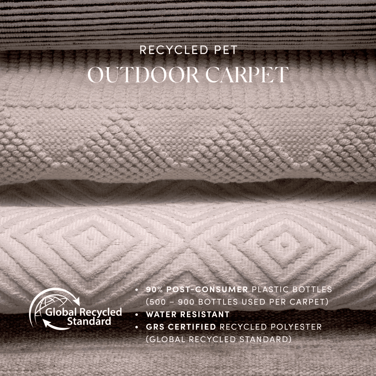 Eichholtz Linara Outdoor Carpet, Beige, 118.11"L x 157.48"W (117032 YV0J041QVE)