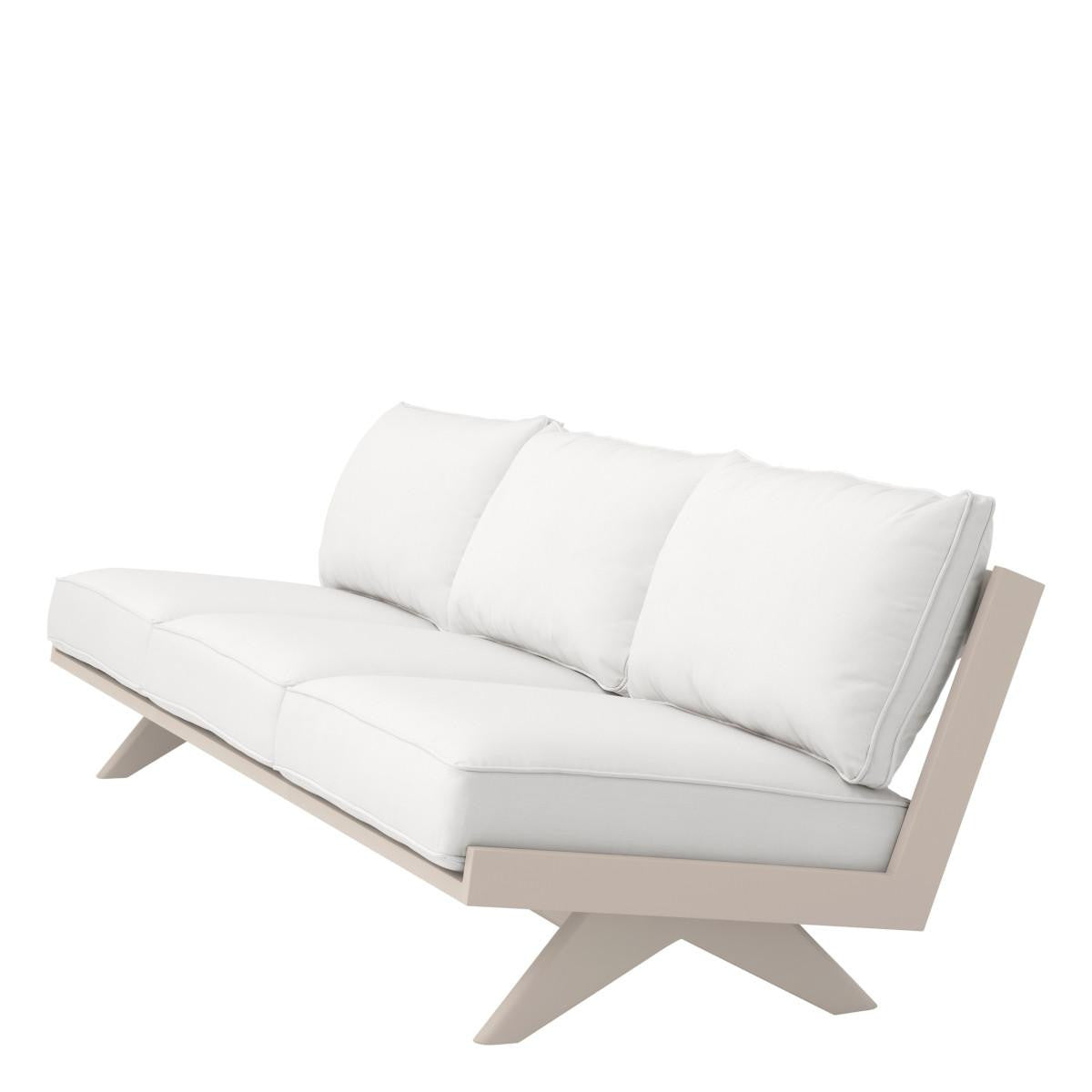 Eichholtz Lomax Outdoor Sofa, Off-White Sunbrella Canvas, Sand, 90.55"W (115233 YV0J041RT4)