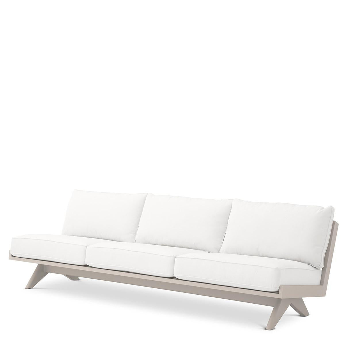 Eichholtz Lomax Outdoor Sofa, Off-White Sunbrella Canvas, Sand, 90.55"W (115233 YV0J041RT4)