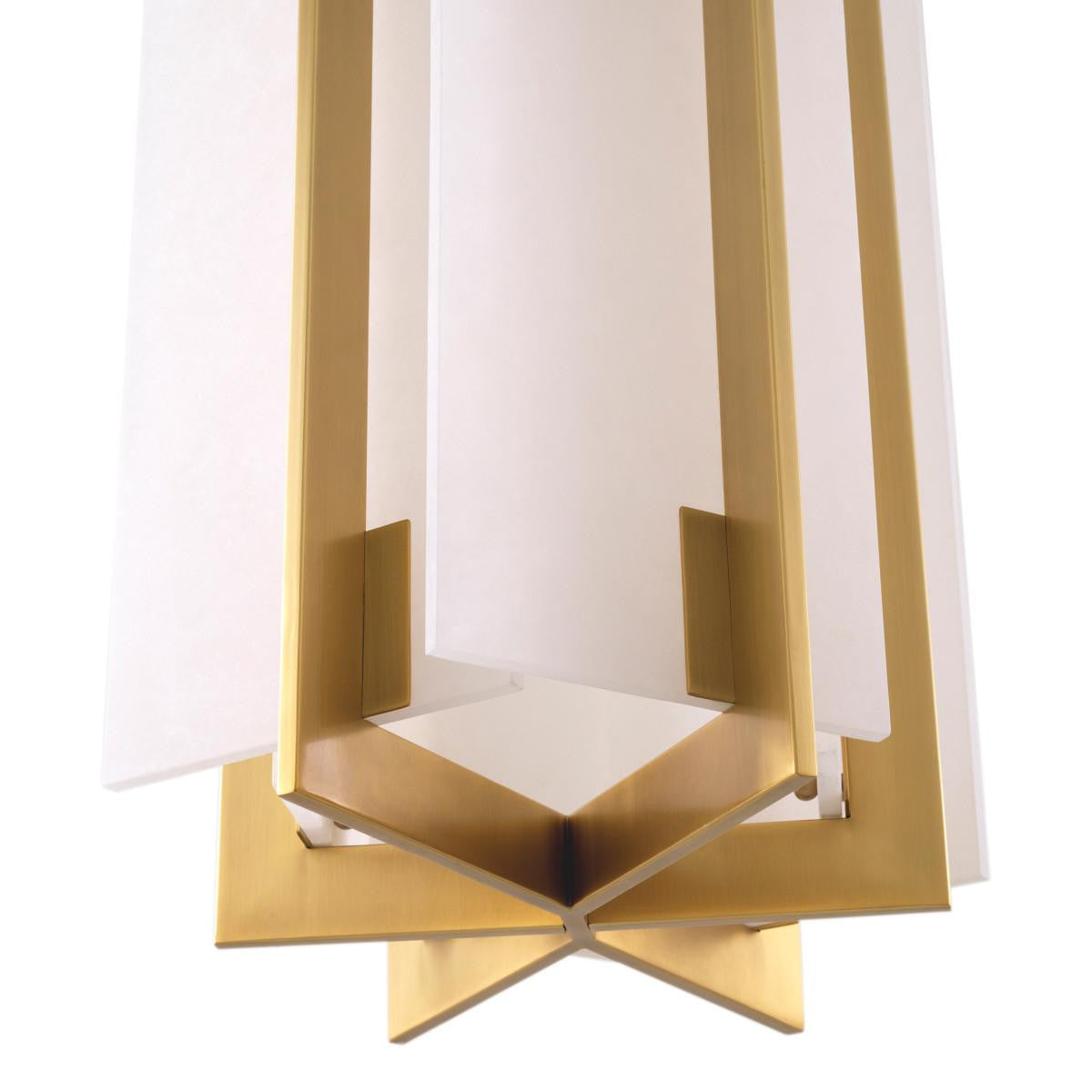 Eichholtz Lugano Pendant, 5-Light, Antique Brass, Alabaster, 15.75"W (116085UL YV0J03YU3T)