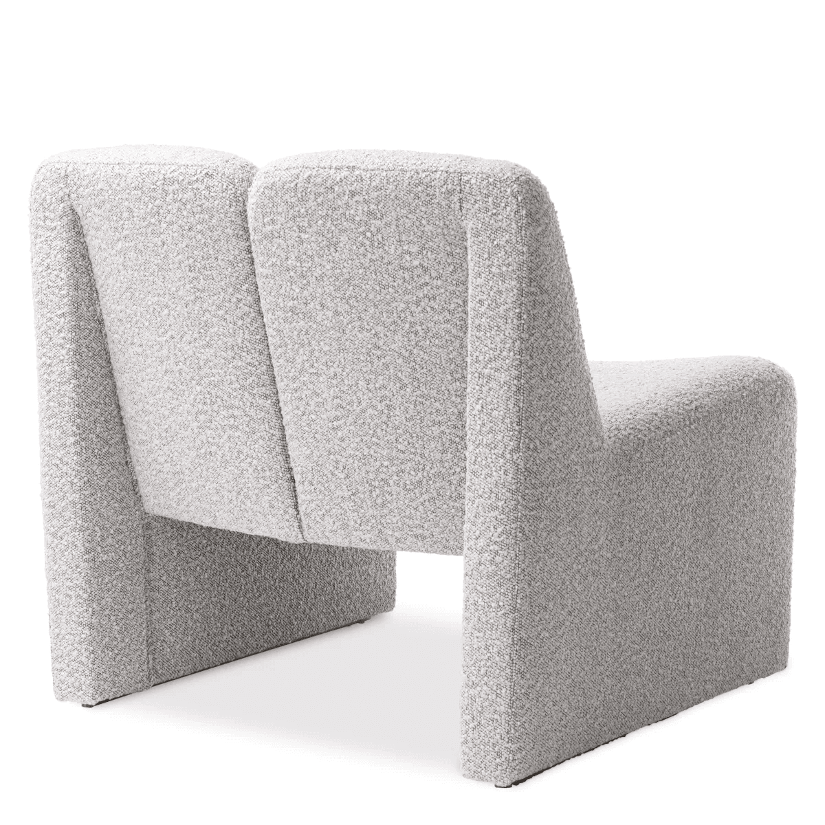 Eichholtz Macintosh Armchair, Boucle Gray Fabric, 28.54"H (A116456 YV0J03YU15)