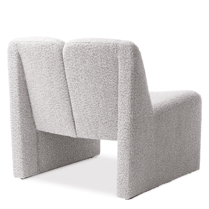 Eichholtz Macintosh Armchair, Boucle Gray Fabric, 28.54"H (A116456 YV0J03YU15)