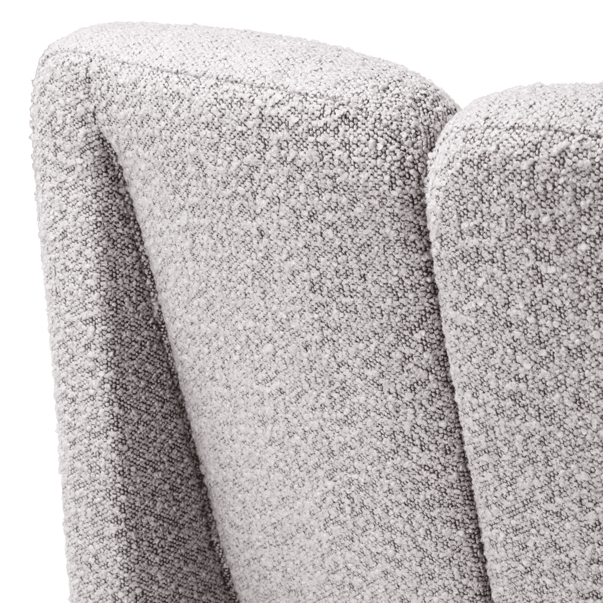 Eichholtz Macintosh Armchair, Boucle Gray Fabric, 28.54"H (A116456 YV0J03YU15)