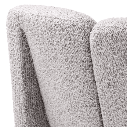 Eichholtz Macintosh Armchair, Boucle Gray Fabric, 28.54"H (A116456 YV0J03YU15)
