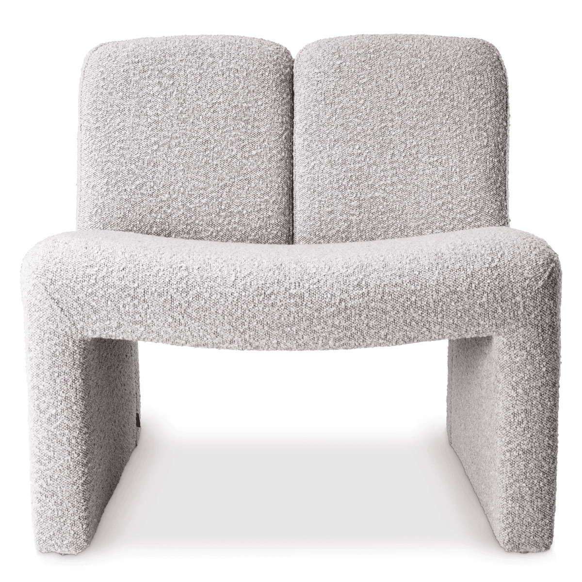 Eichholtz Macintosh Armchair, Boucle Gray Fabric, 28.54"H (A116456 YV0J03YU15)