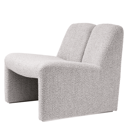 Eichholtz Macintosh Armchair, Boucle Gray Fabric, 28.54"H (A116456 YV0J03YU15)