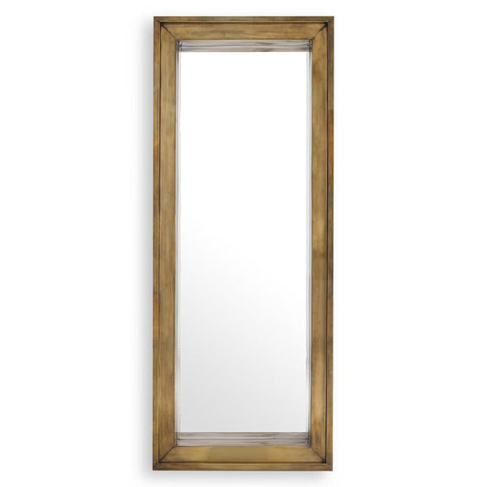 Eichholtz Magenta Mirror, Large, Vintage Brass, 31.5"W (113613 YV0J041QTC)