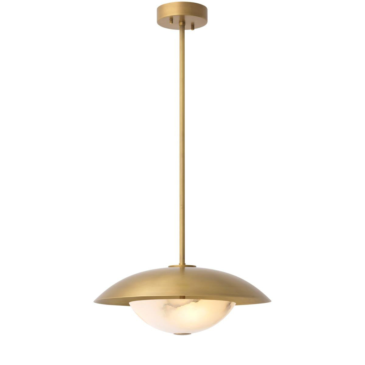 Eichholtz Marcona Pendant Antique Brass, Alabaster