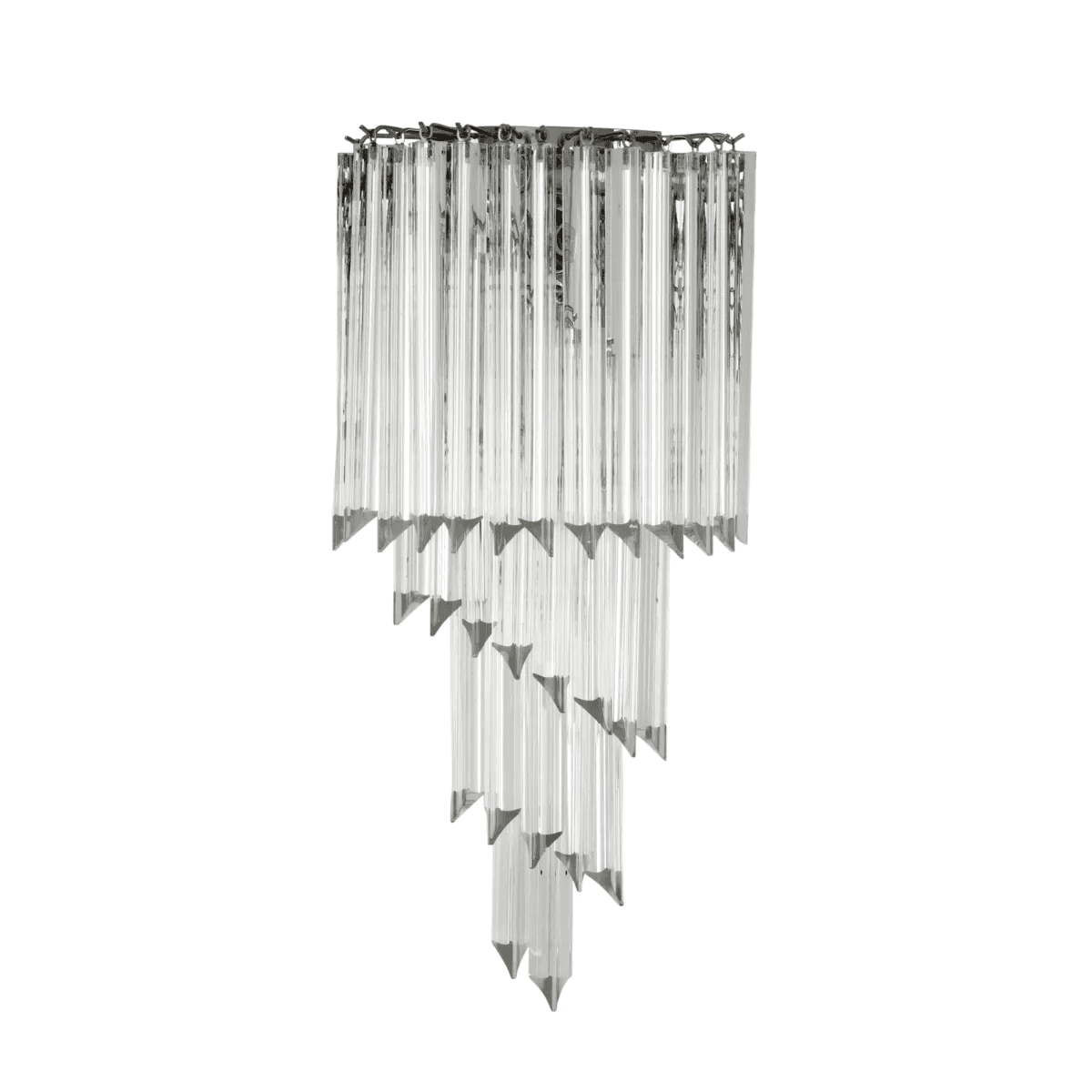 Eichholtz Marino Wall Sconce, 3-Light, Clear Glass, Nickel, 11.81"W (109530UL YV0J041YNA)
