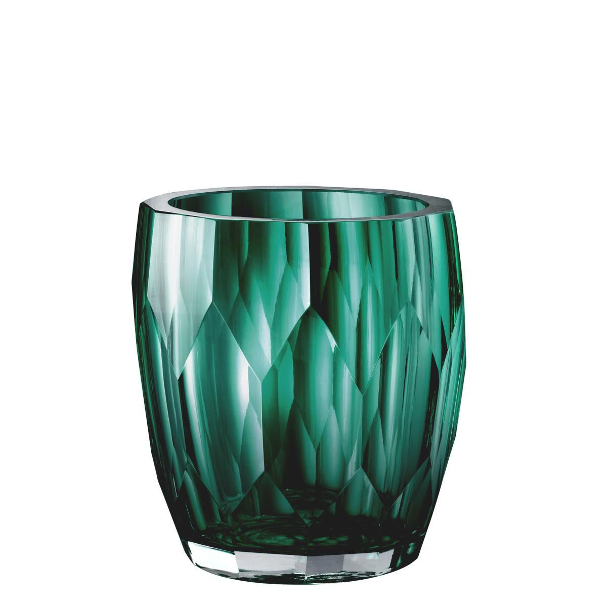 Eichholtz Marquis Vase, Green Glass, 5.51"H (112583 YV0J041XPM)