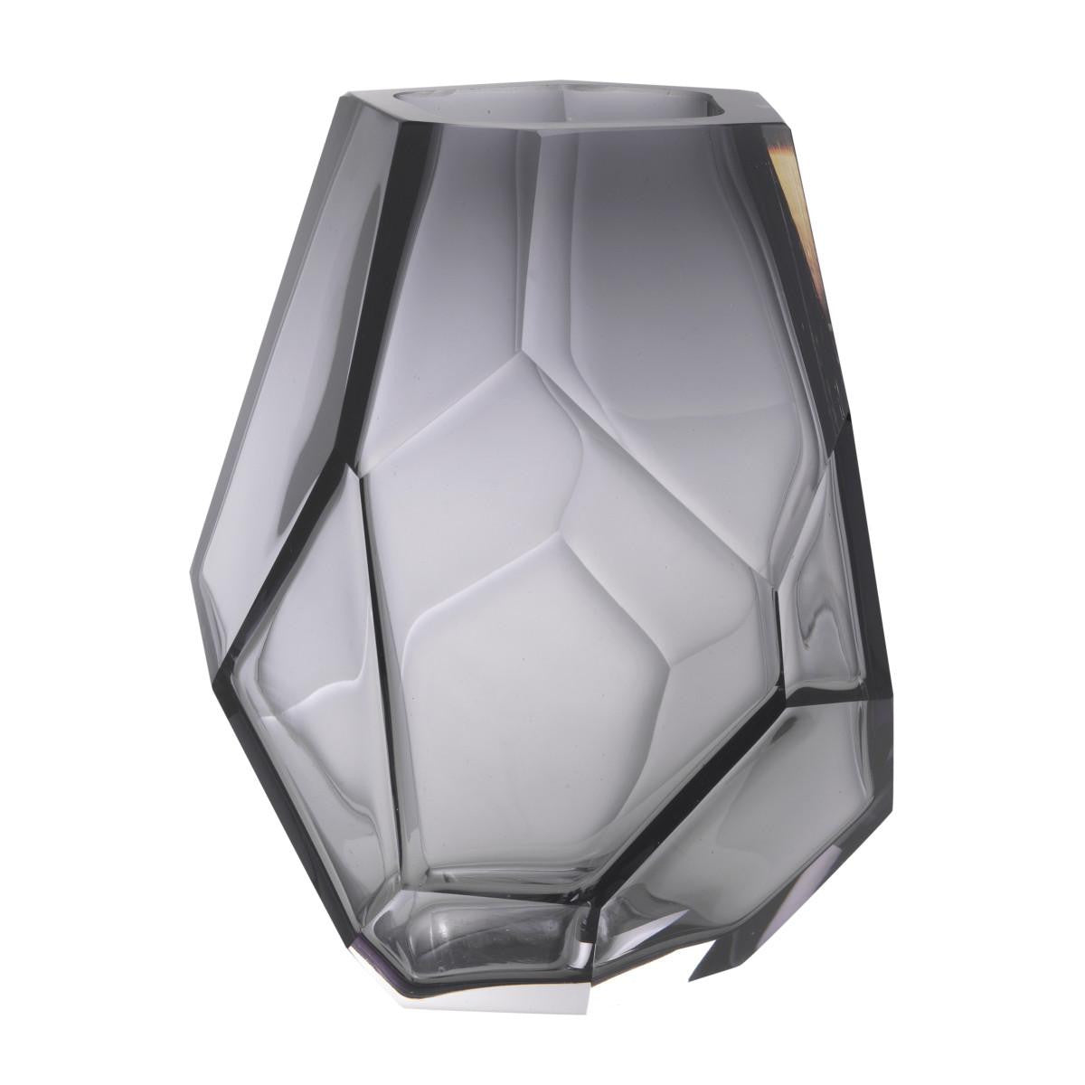 Eichholtz Martina Vase, Gray Glass, 8.66"H (113787 YV0J041XPQ)