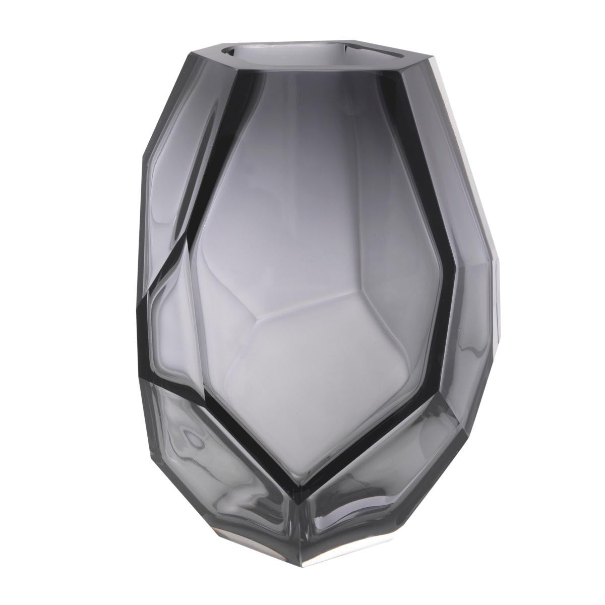 Eichholtz Martina Vase, Gray Glass, 8.66"H (113787 YV0J041XPQ)