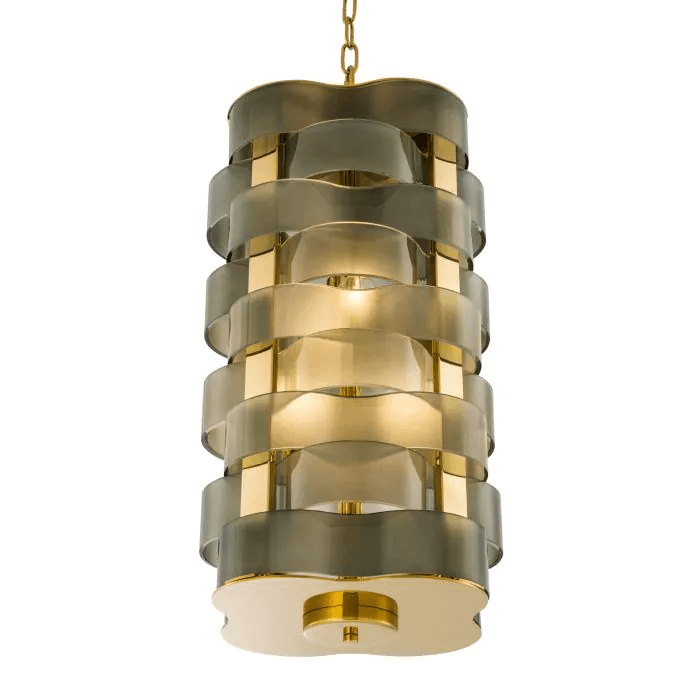 Eichholtz Martinique Pendant, 4-Light, Green Glass, Gold, 12.99"W (112267UL YV0J03YV02)