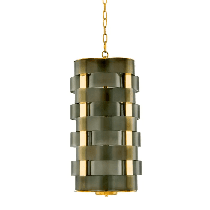 Eichholtz Martinique Pendant, 4-Light, Green Glass, Gold, 12.99"W (112267UL YV0J03YV02)