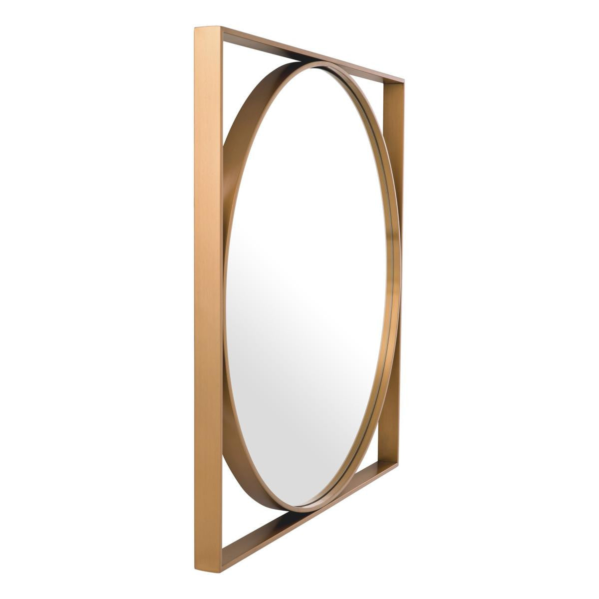 Eichholtz Montauk Mirror, Brushed Brass, 35.43"W (116032 YV0J041QTE)