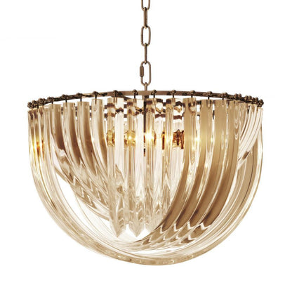 Eichholtz Murano Pendant, 4-Light, Large, Champagne, Antique Brass, 19.69"W (111903UL YV0J03YV06)